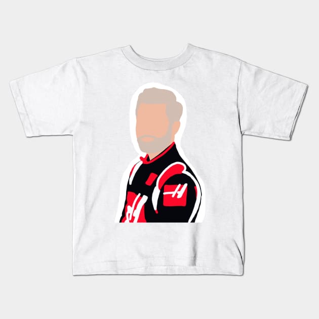 Kevin Magnussen for Haas Kids T-Shirt by royaldutchness